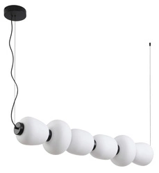 Lampa wisząca BRILLA LED biało-czarna 125 cm (ST-CP241210-6L BLACK WHITE) - Step into Design