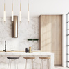 Lampa wisząca Cumberland - 1 źródło światła - Szczotkowane złoto (QN-CUMBERLAND-1P-BG) - Quintiesse