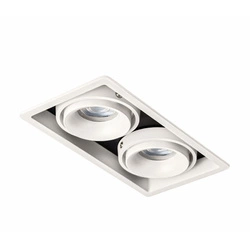 Oprawa LED FASHION 2-GU10
White&Black IP20  (03369W/B) - ZARlight