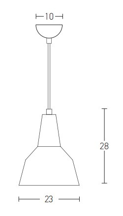 PENDANT LIGHT 1XE27 BLACK (180088 Zambelis) - Zambelis
