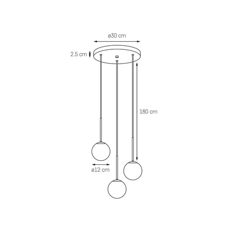 Lampa wisząca LAMIA 3 (11022305) - KASPA
