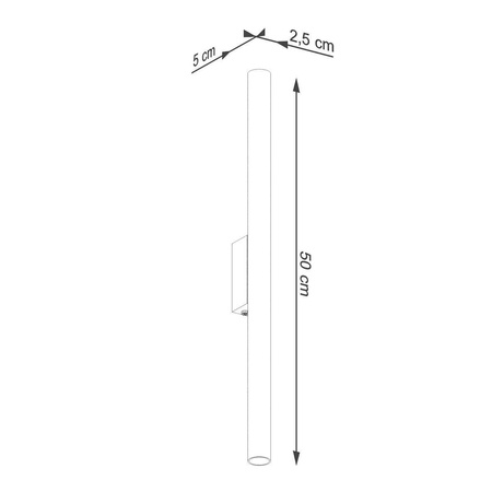 Kinkiet PASTELO 2 złoty (SL.1179) - Sollux Lighting