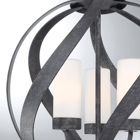 Latarnia wisząca Blacksmith - 3 źródła światła (QN-BLACKSMITH-3P-OBK) - Quintiesse