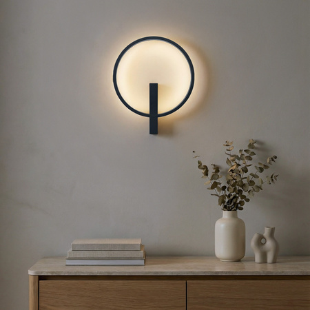 Nowoczesny kinkiet ARTE WALL 25W CCT BK (AZ7009) Azzardo