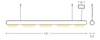 PENDANT LED LIGHT 50W CORTEN-BLACK (22222 Zambelis) - Zambelis