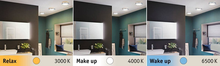 HomeSpa  Aviar IP44 Panel LED 18W regulacja temp 300mm Chrom 230V Tworzywo sztuczne (PL78926) - PAULMANN