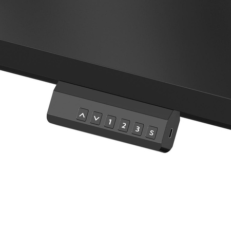 Regulowany elektrycznie stelaż do dużego biurka Control Flex Pro Czarny (LV1352) - LVN SYSTEM