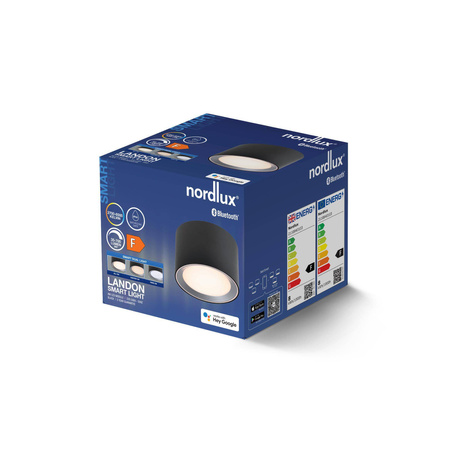 Lampy sufitowe LandonSmar Nordlux LED  Metal Czarny