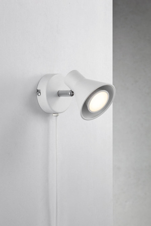 Lampa ścienna EIK Nordlux GU10 35W Metal Biały
