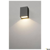QUAD 1, lampa ścienna, LED, 3000K, IP44, kwadratowa, antracytowa, 4,6W (232465) - SLV