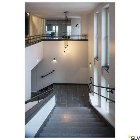 QUAD 1, lampa ścienna, LED, 3000K, IP44, kwadratowa, antracytowa, 4,6W (232465) - SLV