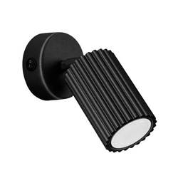 Kinkiet KARBON czarny z włącznikiem (SL.1579) - Sollux Lighting