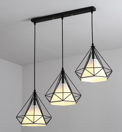 Lampa wisząca Diament Diamond III L (Abigali-CHNR3L-E27)