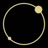 Kinkiet Saturno 80 cm Gold 46W LED (ML8861) - Milagro