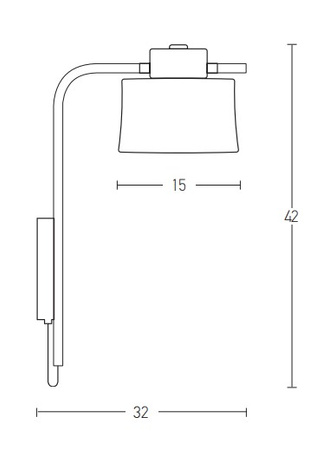 SCONCE BLACK- COOPER 1L (18135 Zambelis) - Zambelis