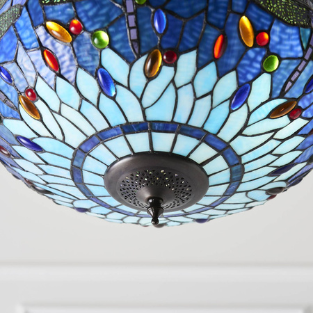 Lampa Wisząca Dragonfly blue (64075) Tiffany