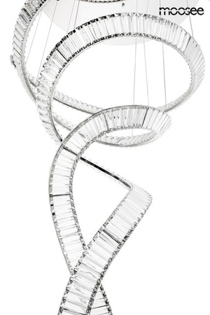 Lampa wisząca WAVE CORDON 2B chrom (MSE1501100194) - Moosee