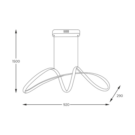 Lampa wisząca FERMI złota (20026P-GD) - Zuma Line