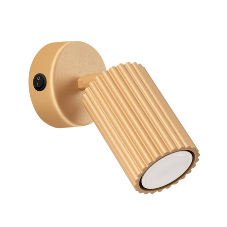 Kinkiet KARBON złoty z włącznikiem (SL.1560) - Sollux Lighting