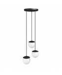 Lampa Wisząca KUUL F3 potrójna Kol. Czarny (KLF322P3) - Ummo