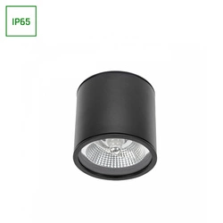 CHLOE AR111 NATYNKOWA GU10 250V IP65 120x115mm CZARNY okrągła nieruchoma (SLIP005032) - Spectrum LED
