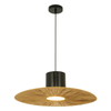 PENDANT LIGHT E27 MAX 11W METAL-PAPER,BLACK-NATURAL (23070 Zambelis) - Zambelis