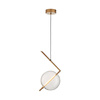 Lampa wisząca AMORE- 1 złota 24 cm (ST-8869P-1) - Step into Design