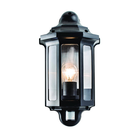Kinkiet Traditional PIR half lantern IP44 60W (1818PIR) - Saxby