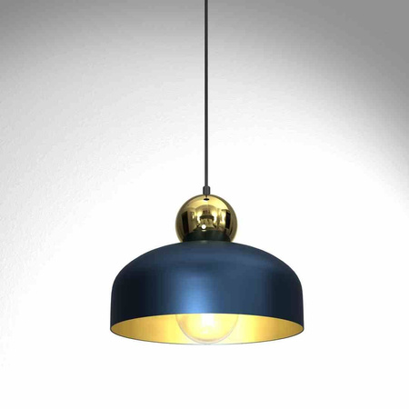 Lampa Wisząca HARALD GOLD/NAVY BLUE 1xE27 (MLP7695) - Milagro