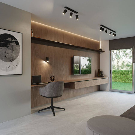 Plafon RING 4L czarny (SL.0332) - Sollux