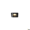 PATTA-F, lampa wpuszczana, LED, 3000K, kwadratowa, czarna matowa, 38°, z zasilaczem (114450) - SLV