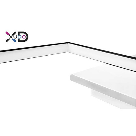 Lampa sufitowa z pilotem LED 27W 45x35cm czarny CCT (XD-LA100) - Xudo