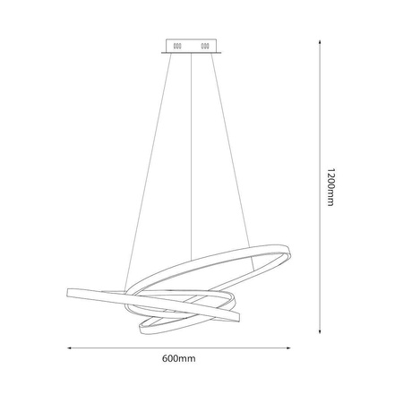 Lampa wisząca EMPOLI 55W LED 4000K (ML1573) - Milagro