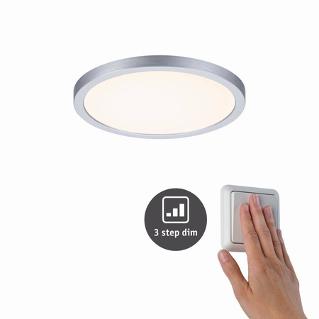 Plafoniera VariFit AREO LED DIM 13W 1200lm 3000K okrągła 175mm IP44 230V chrom matowy / tworzywo sztuczne (PL93051) - PAULMANN