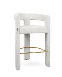 MaMaison krzesło barowe LOGAN białe (MM001501100352) - MaMaison