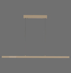 Rozsuwana i regulowana lampa wisząca ADRIANA COMFORT LIFT MOSIĄDZ (2598-97) - Paul Neuhaus