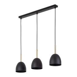 Lampa wisząca NORD 3 PŁ czarna listwa (4871) - TK Lighting
