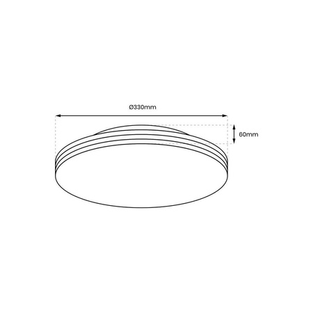 Plafon BEVER Ø 33 cm IP44 (ML0251) - Milagro