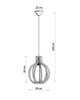 Lampa wisząca ARANCIA naturalne drewno (SL.0391) - Sollux