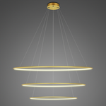 Lampa wisząca Ledowe Okręgi No.3 Φ100 cm in 3k złota Altavola Design (LA075/P_100_in_3k_gold) - ALTAVOLA DESIGN