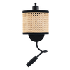 WALL LIGHT BASS STICK 3W 3000K BULD 1XE27 MAX 40W BLACK MATT- NATURAL (20355 Zambelis) - Zambelis