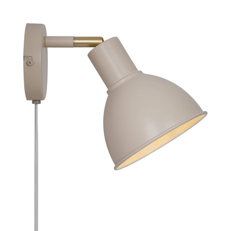 Lampa ścienna POP Nordlux E27 18W Metal Beżowy