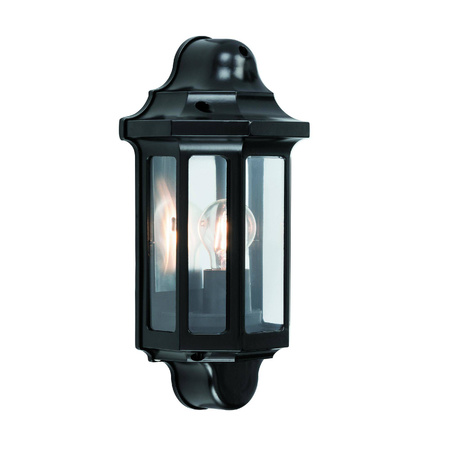 Kinkiet Traditional half lantern IP44 60W (1818S) - Saxby