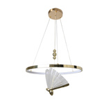 Lampa wisząca Marissa Ring złota LED CCT (LP-2515/1P GD) - Light Prestige