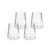 KARE komplet 4 szklanek RIFFLE 440ml      transparentny (53284) - Kare Design
