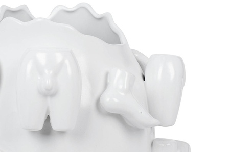KARE wazon dekoracyjny BODY PARTS 37 cm   biały (52354) - Kare Design