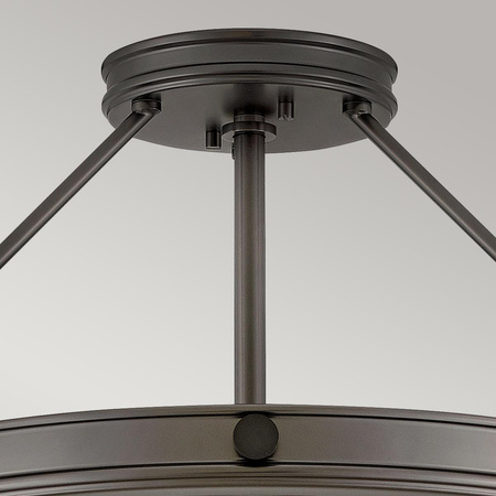 Średni półplafon Collier - 4 źródła światła - Zgaszona czerń (HK-COLLIER-SF-M-BX) - Elstead Lighting
