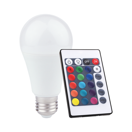 Żarówka LED 10W A60 E27 RGB + Pilot (EK8049) - Eko-Light