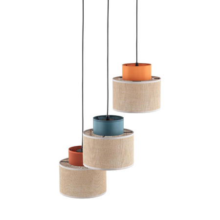 Kaskadowa lampa wisząca DUO JUTA MIX 3 KOŁO (2759) - TK Lighting