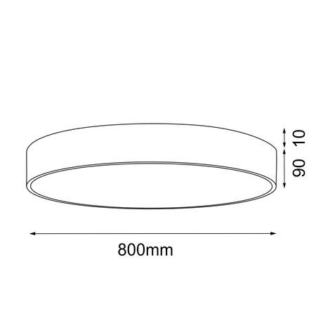 plafon Kengo - 800 mm - złoty - 1408 - Antigo (1408) - ANTIGO